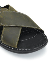 Tuscony Seville Men’s Green Slipper – Stylish & Comfortable Ergonstyle