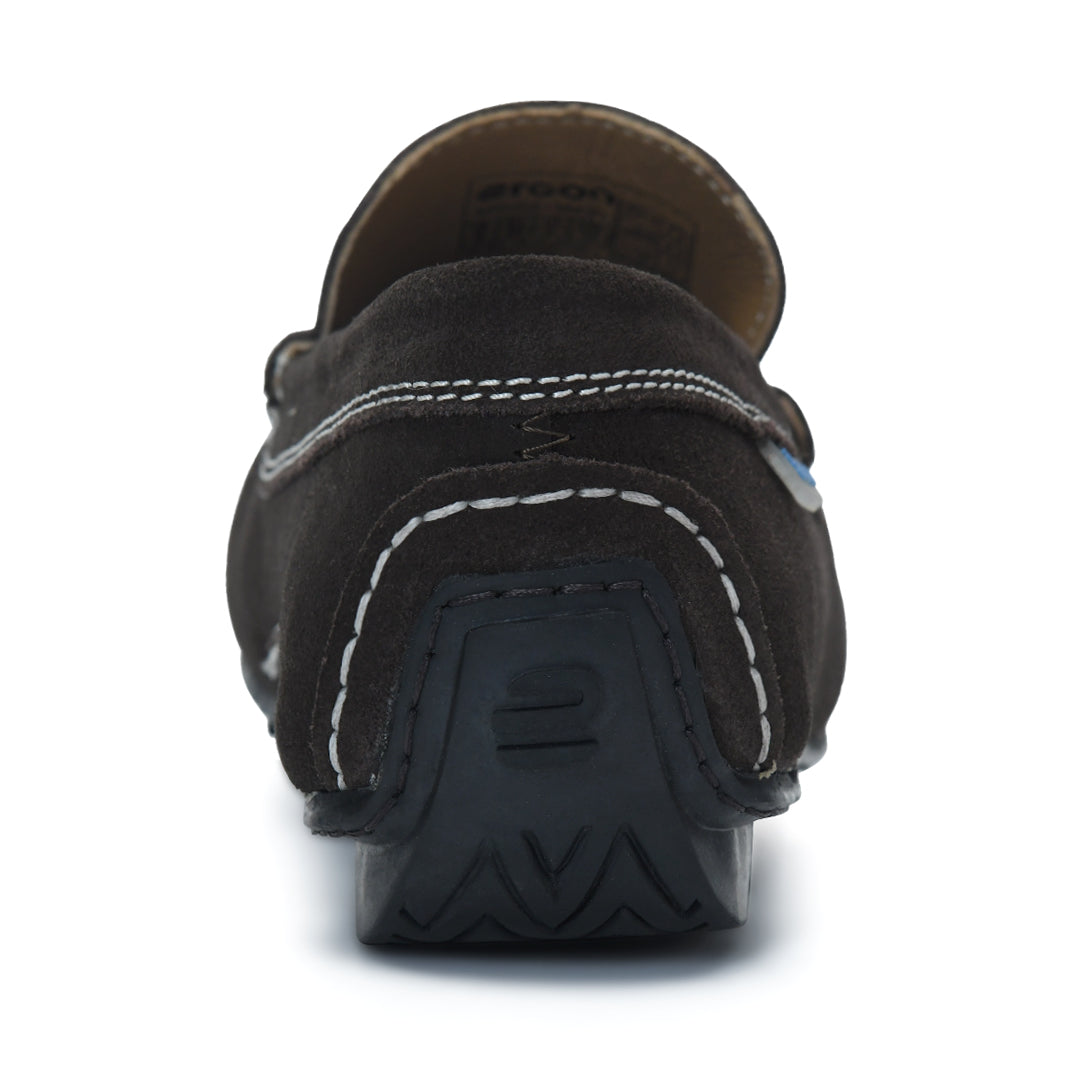Moccasin EM-02 Men Dark Brown Dress Casual Shoes Ergonstyle