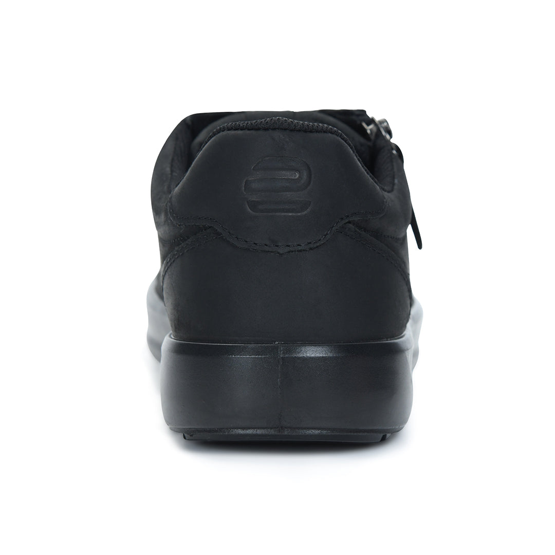 Denver ED-01 Men All Black Pullup Sneakers Ergonstyle