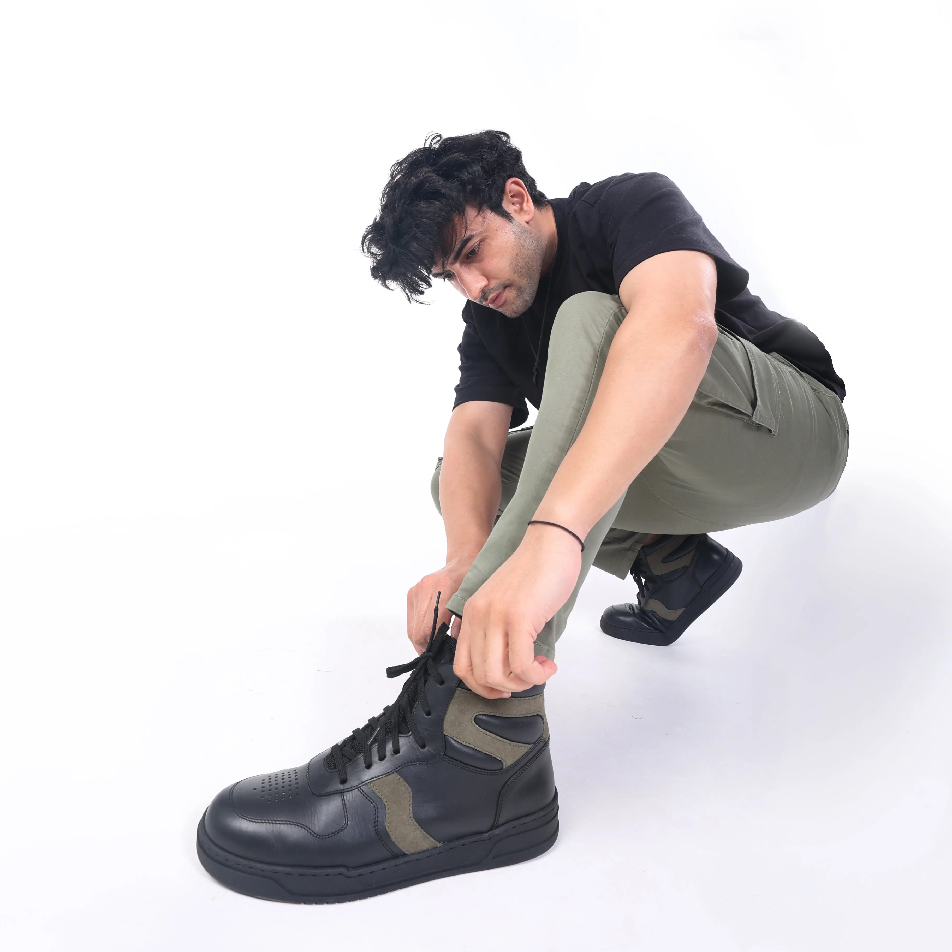 Basket EL-04 Men Black Sneakers Ergonstyle