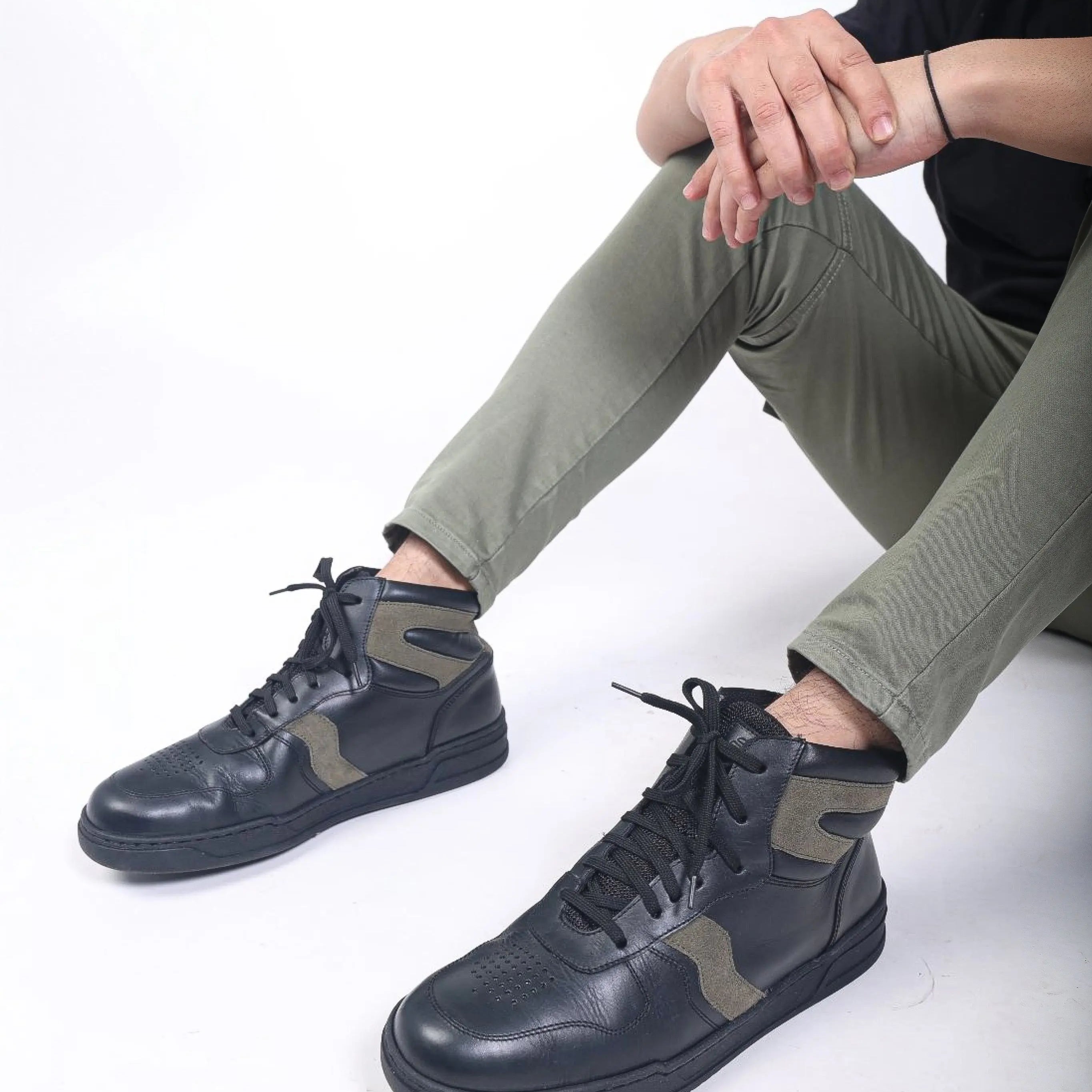 Basket EL-04 Men Black Sneakers Ergonstyle