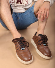 Basket EL-06 Men Brown Sneaker Ergonstyle