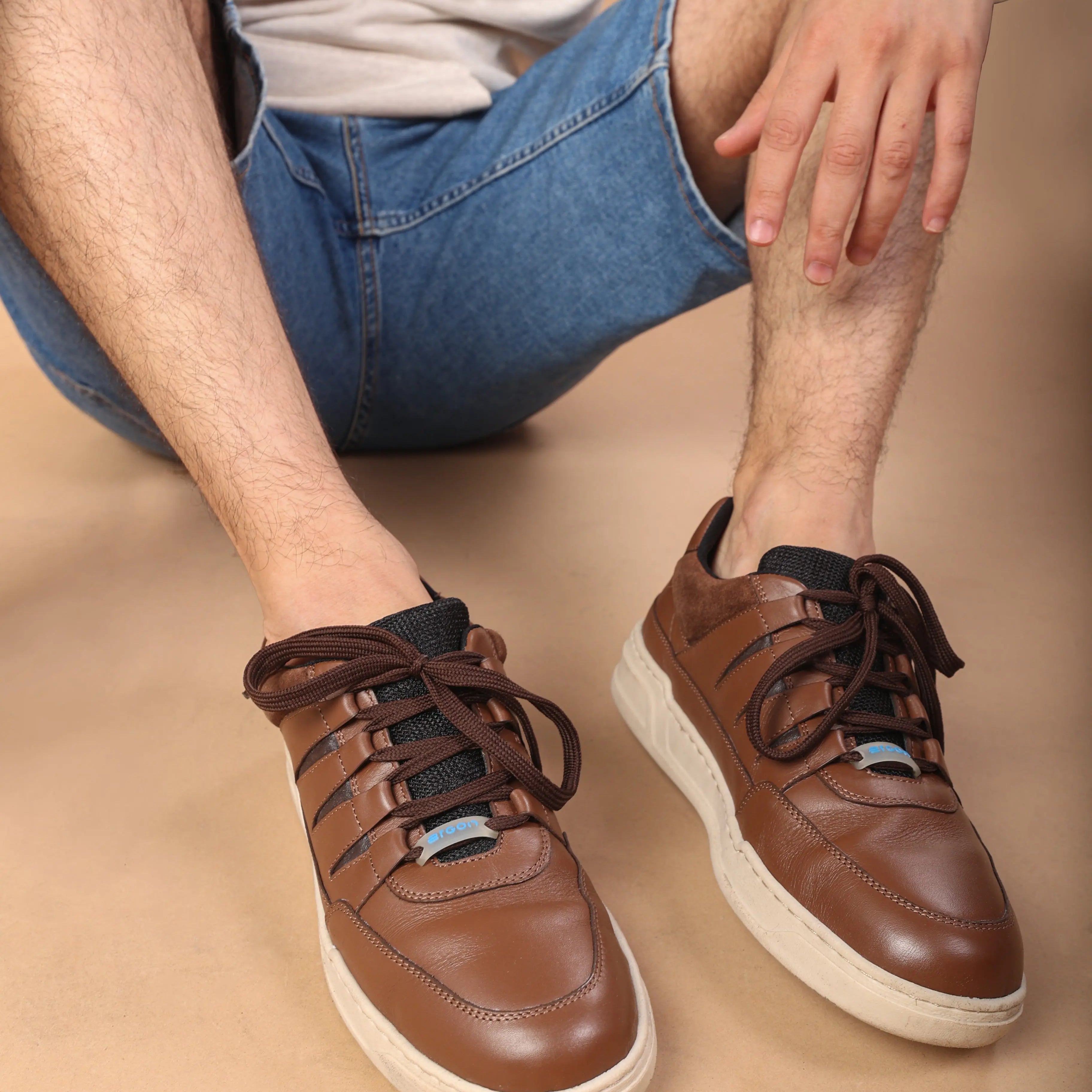 Basket EL-06 Men Brown Sneaker Ergonstyle