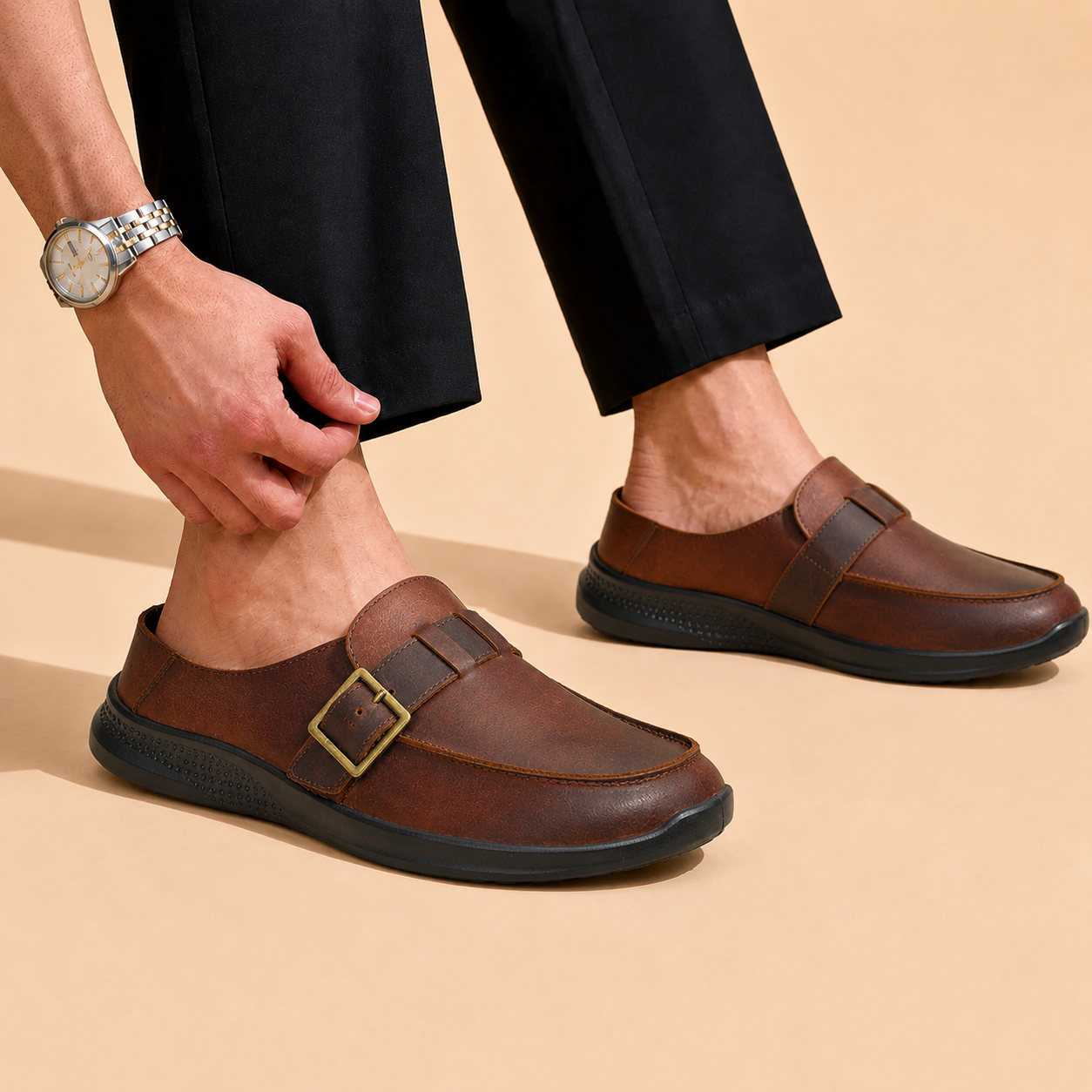 Tuscany Kyoto Dark Brown Mule – Sleek & Comfortable Ergonstyle