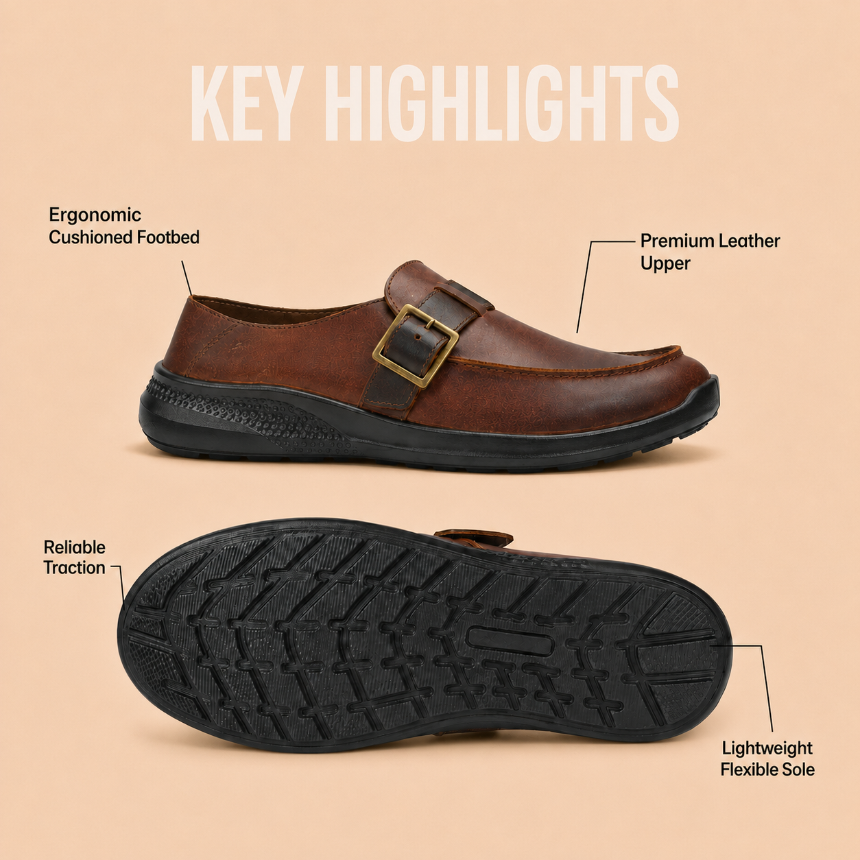 Tuscany Kyoto Dark Brown Mule – Sleek & Comfortable Ergonstyle