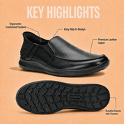 Tuscany Kyoto Slide Men’s Black Casual Shoes Ergonstyle