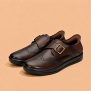 Tuscany Davos Monk Men’s Brown Casual Shoes Ergonstyle