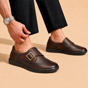 Tuscany Davos Monk Men’s Brown Casual Shoes Ergonstyle