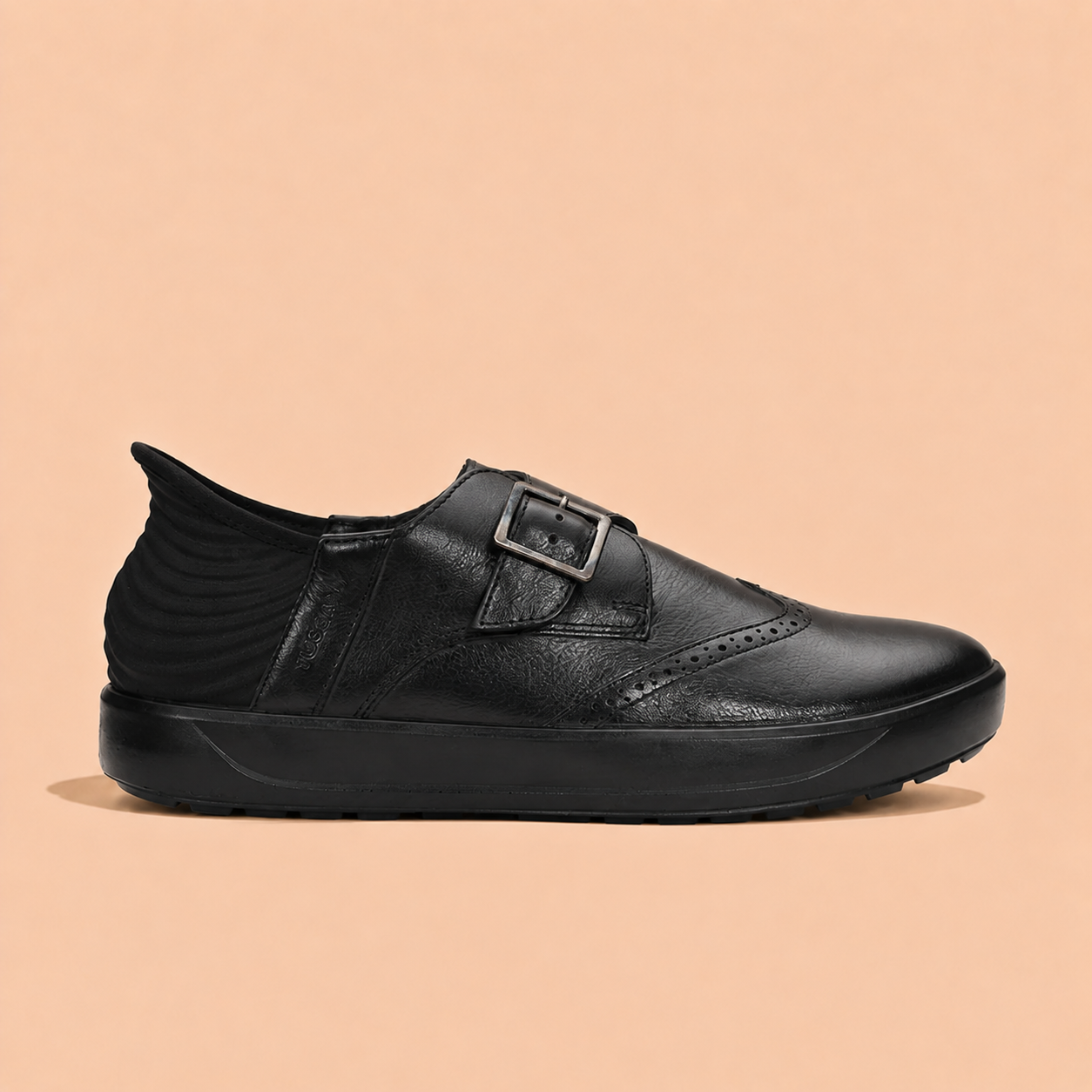 Tuscany Davos Monk Men’s Black Casual Shoes Ergonstyle