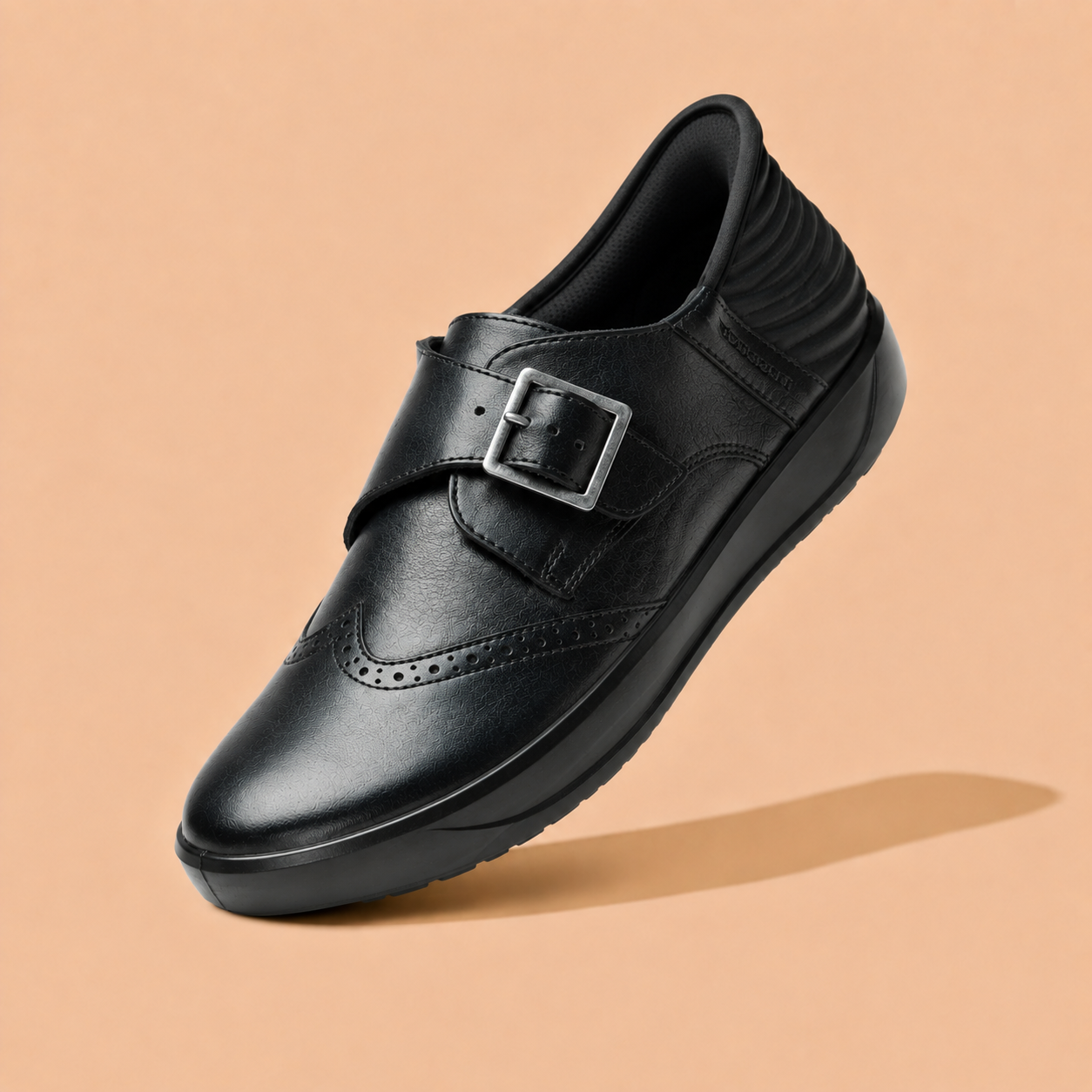 Tuscany Davos Monk Men’s Black Casual Shoes Ergonstyle