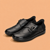 Tuscany Davos Monk Men’s Black Casual Shoes Ergonstyle