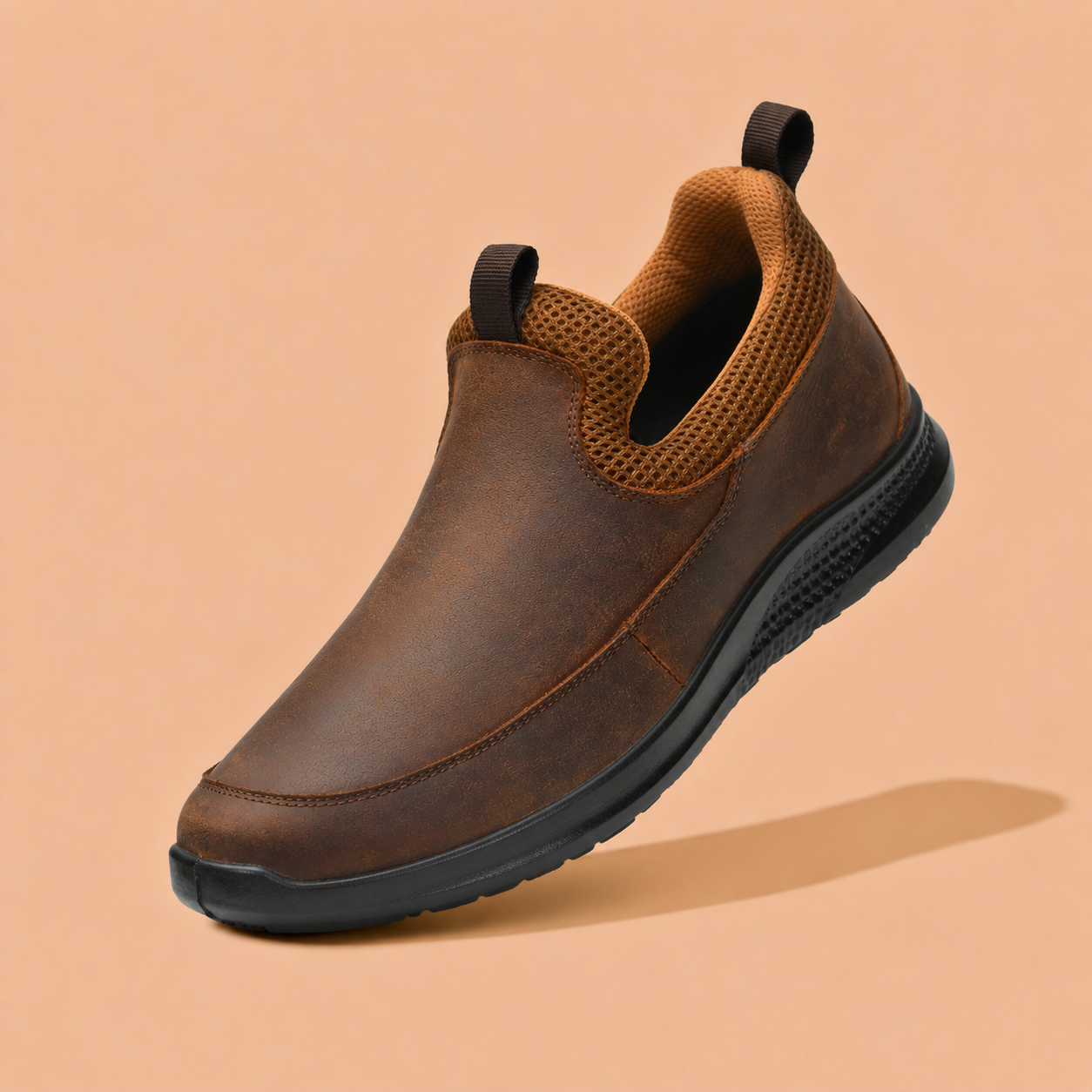 Tuscany Kyoto Slip‑In Men’s Brown Casual Shoes Ergonstyle