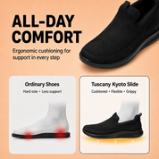 Tuscany Kyoto Slip‑In Men’s Black Casual Shoes Ergonstyle