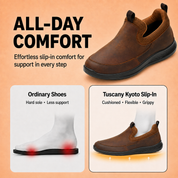 Tuscany Kyoto Slip‑In Men’s Brown Casual Shoes Ergonstyle