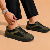 Tuscany Davos Men’s Green Casual Sneakers Ergonstyle