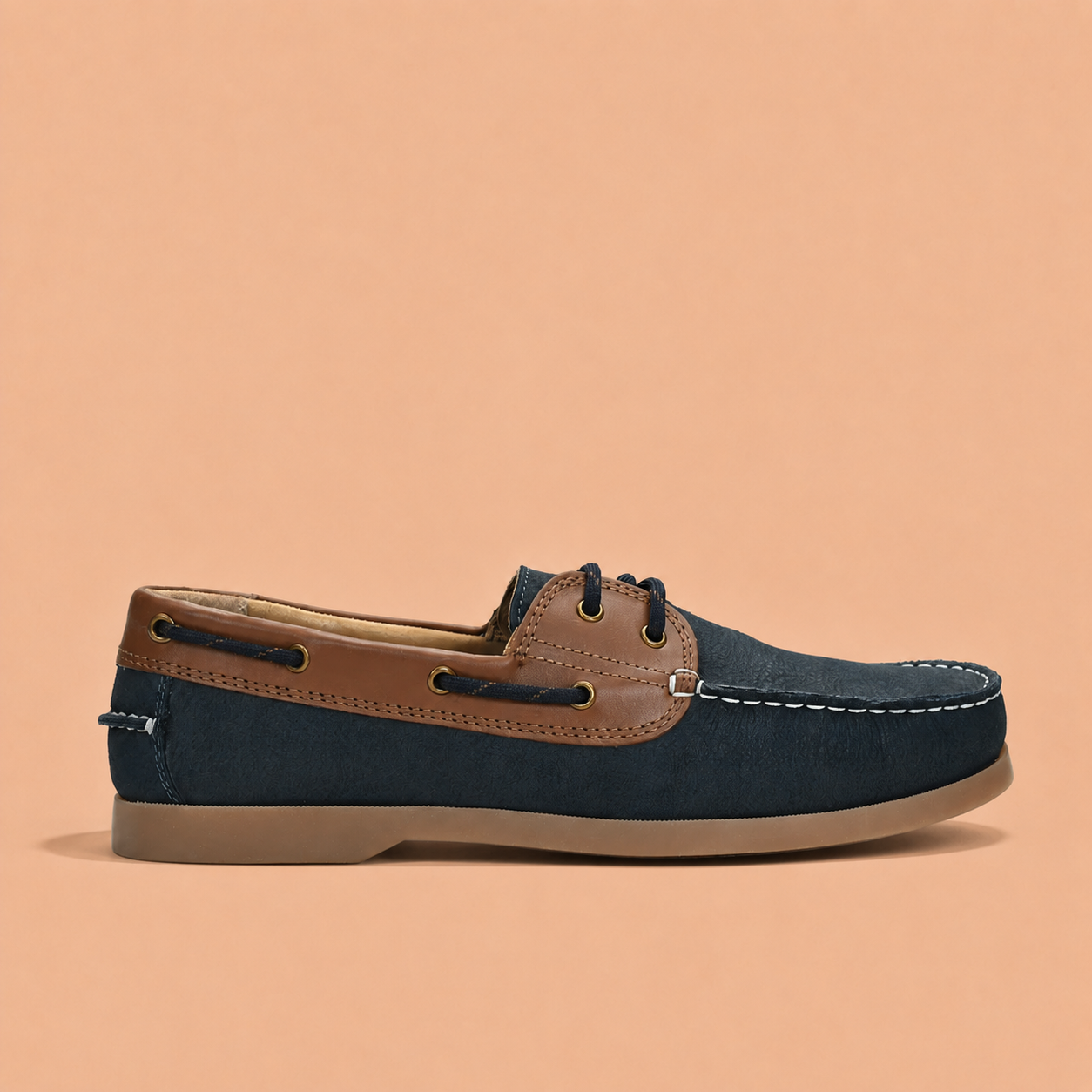 Tuscany Boat Shoe Slide Men’s Navy Casual Shoes Ergonstyle