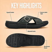 Tuscany Seville Men’s Navy Slipper – Comfort Meets Trendy Style Ergonstyle