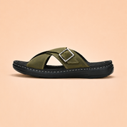 Tuscany  Seville Men’s Green Slipper – Stylish & Comfortable Ergonstyle