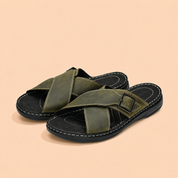 Tuscany  Seville Men’s Green Slipper – Stylish & Comfortable Ergonstyle