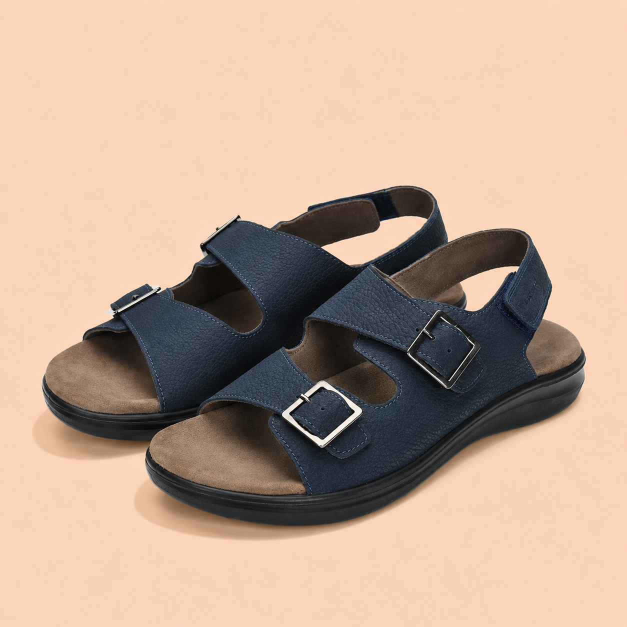 Tuscany Boston Sandals Navy – Classic Style Ergonstyle