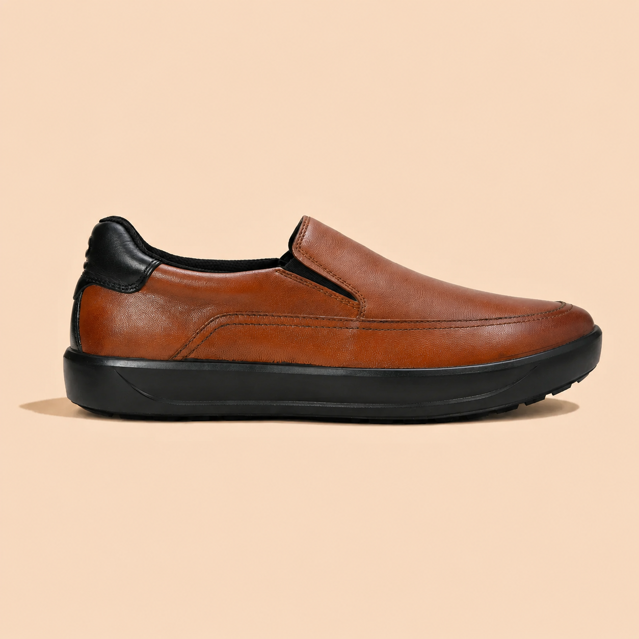 Denver Slip-On Tan Napa Casual Shoes Ergonstyle
