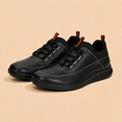 Ergon Kansas EK-04R Men's Black Lace-Up Casual Sneakers Ergonstyle
