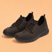 Kansas EK-04 Men Dark Brown Casual Shoes Ergonstyle