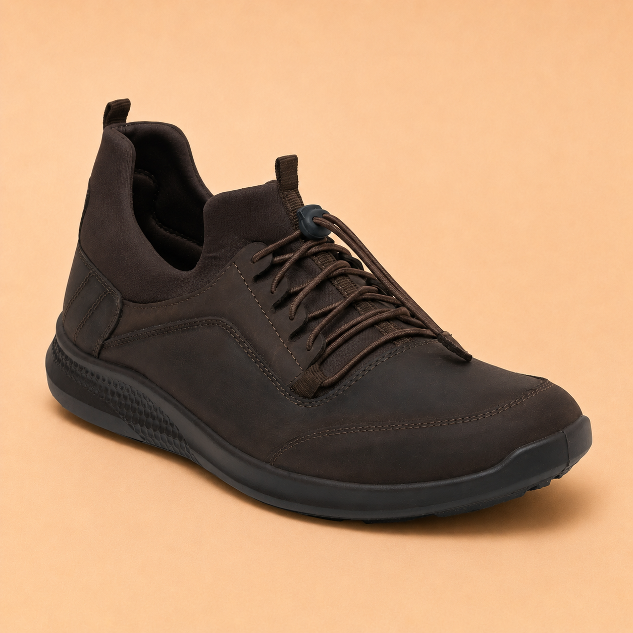 Kansas EK-04 Men Dark Brown Casual Shoes Ergonstyle