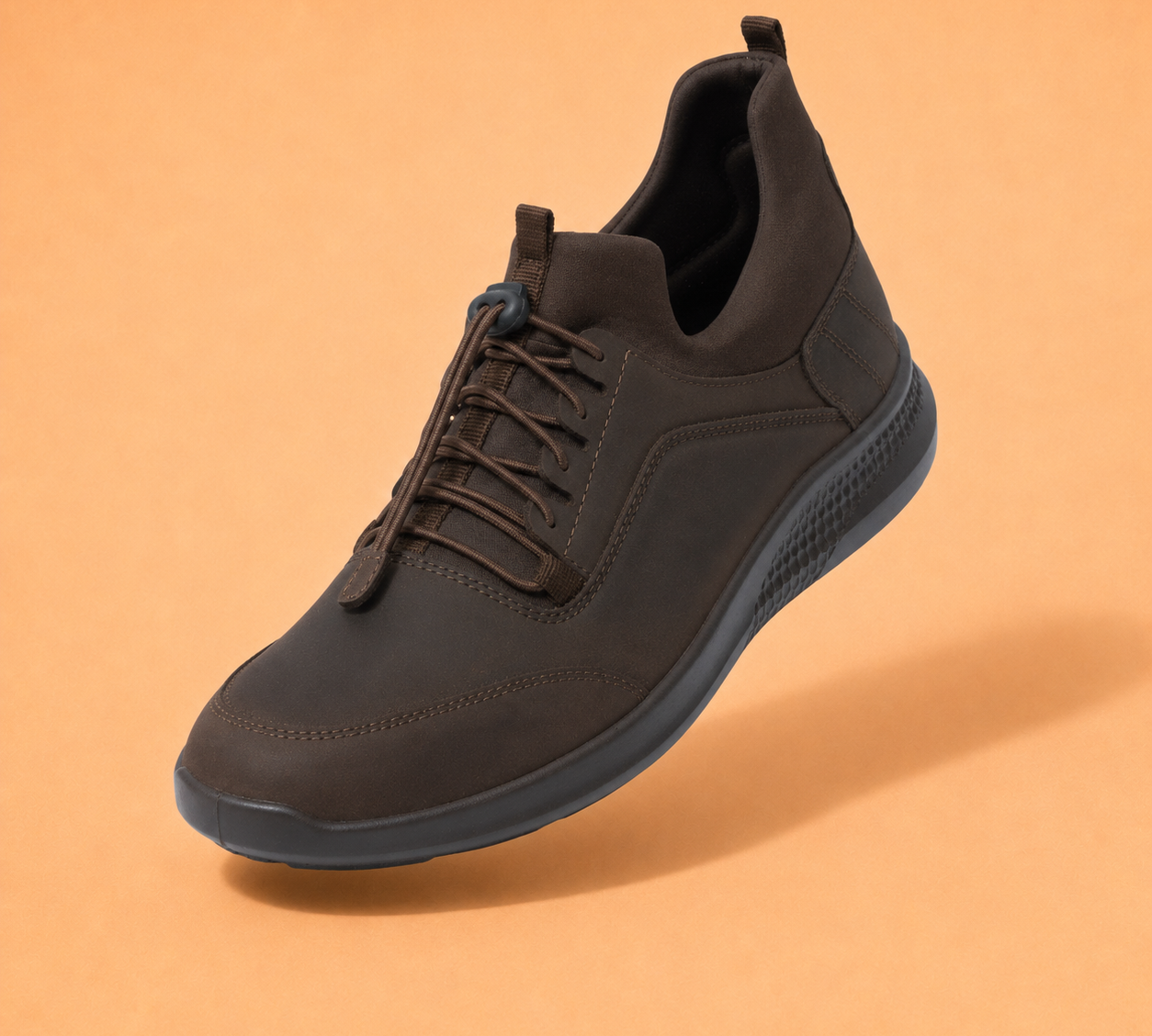 Kansas EK-04 Men Dark Brown Casual Shoes Ergonstyle