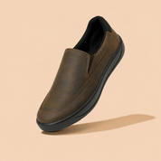 Ergon Men’s Tan Leather Comfort Slip-On Shoes Ergonstyle
