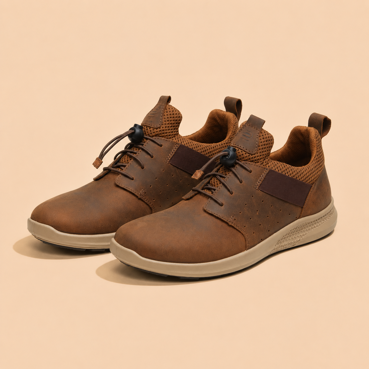 Kansas EK-05 Men Tan Casual Shoes Ergonstyle