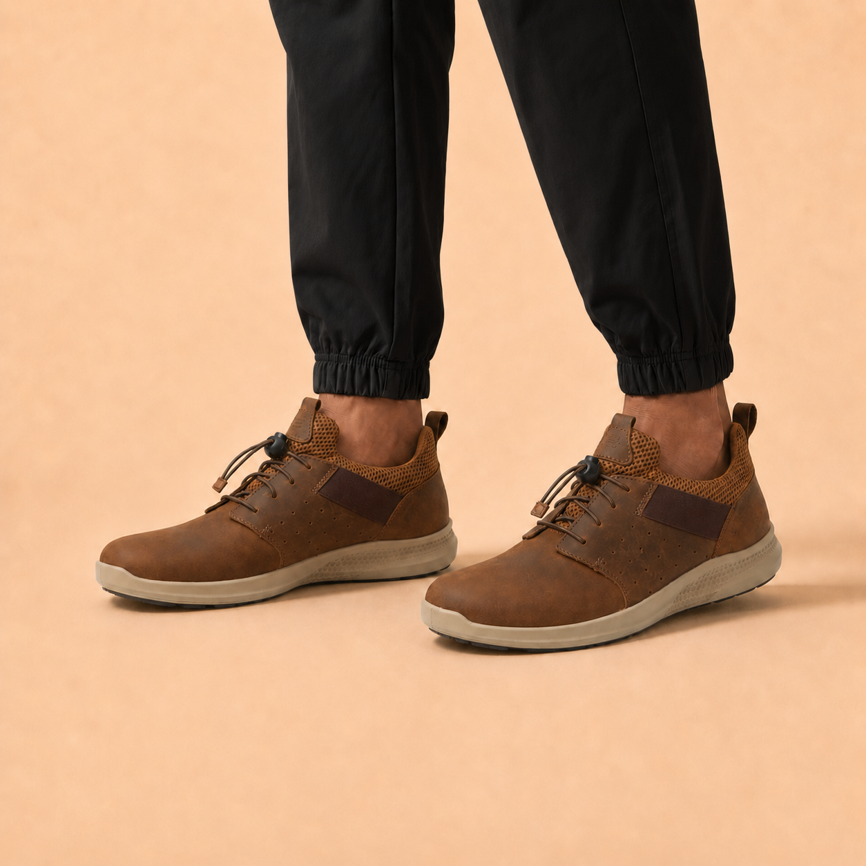 Kansas EK-05 Men Tan Casual Shoes Ergonstyle
