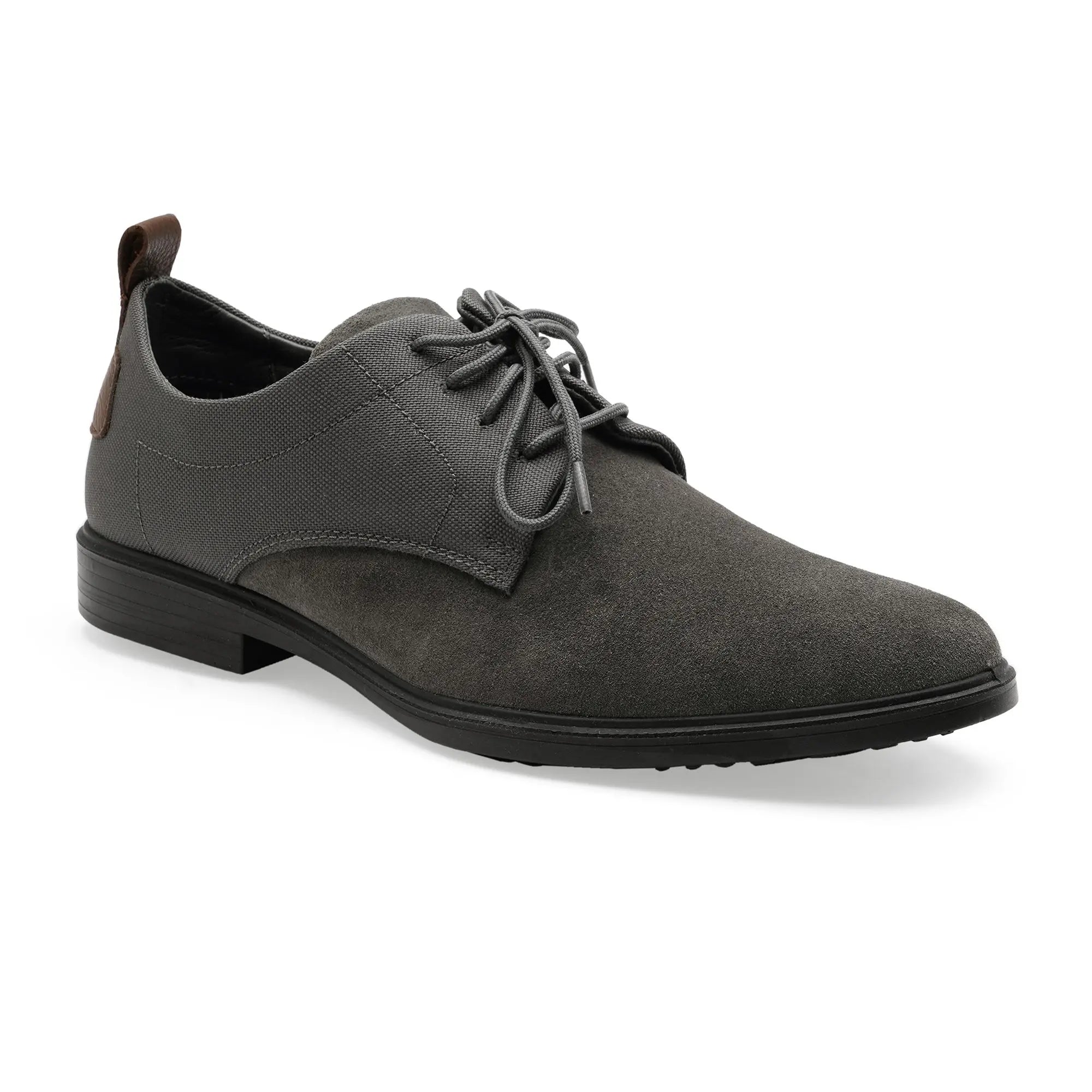 City EC-01 Derby Men's Grey Casual Shoes Ergonstyle