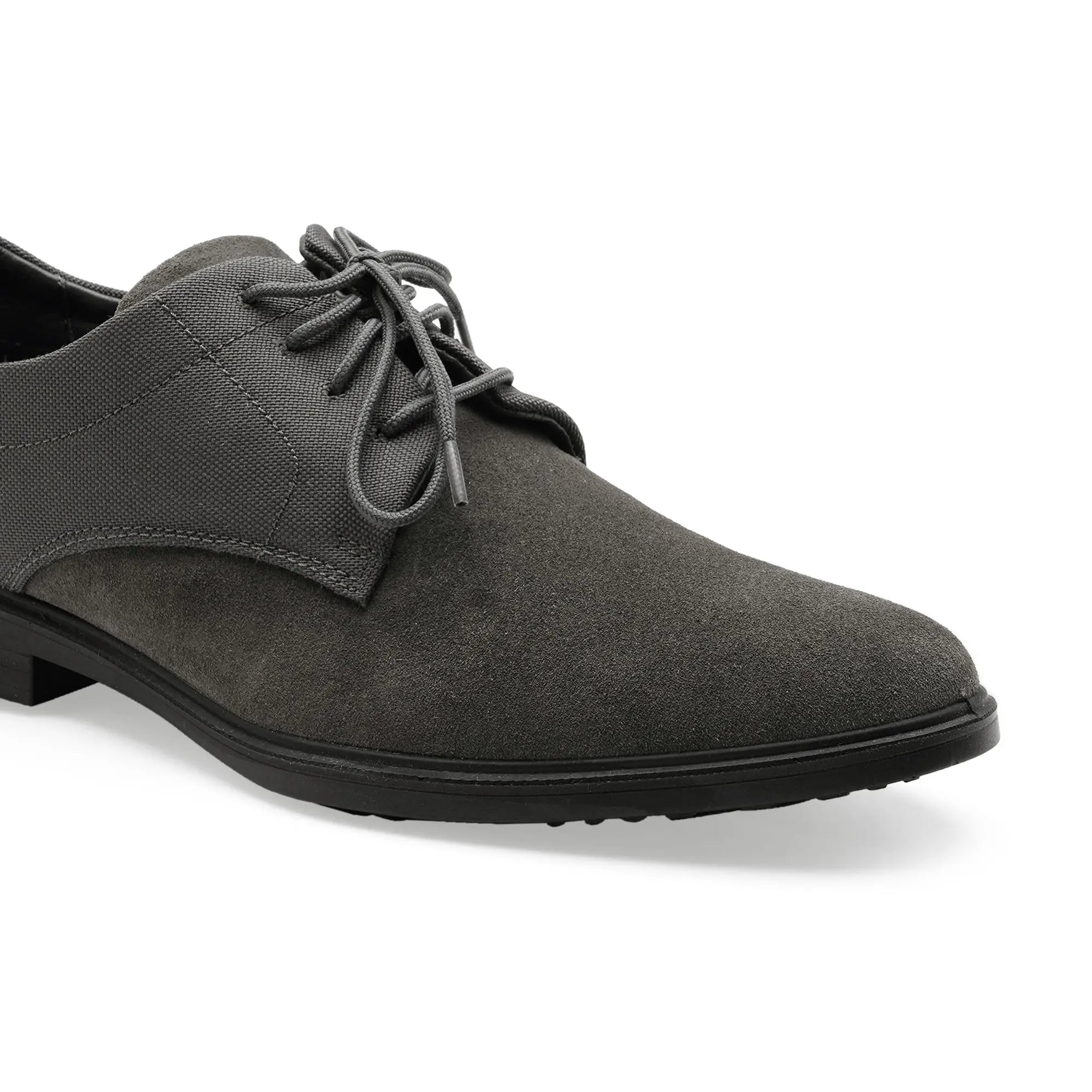 City EC-01 Derby Men's Grey Casual Shoes Ergonstyle