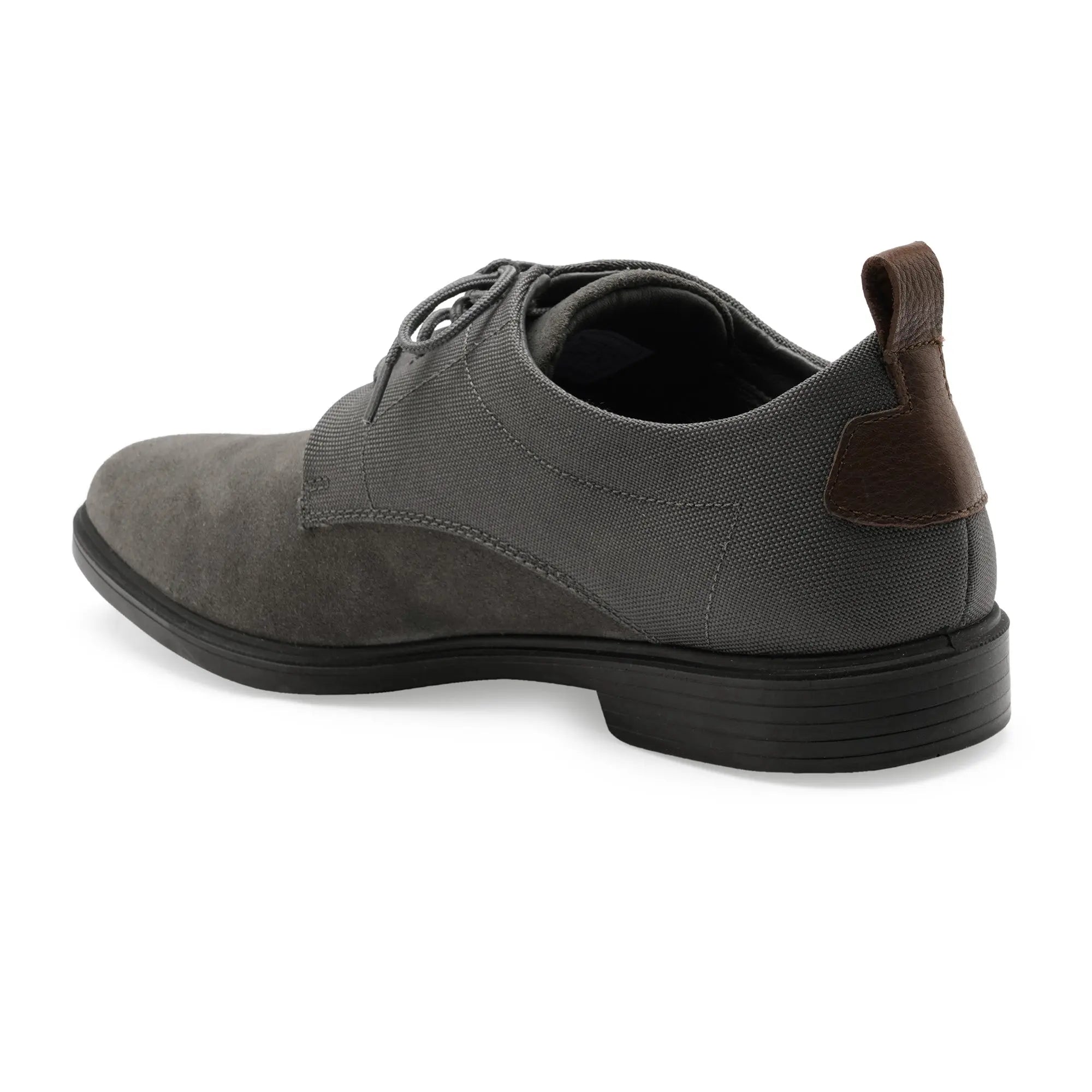 City EC-01 Derby Men's Grey Casual Shoes Ergonstyle