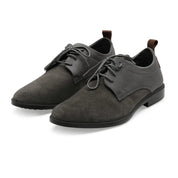 City EC-01 Derby Men's Grey Casual Shoes Ergonstyle