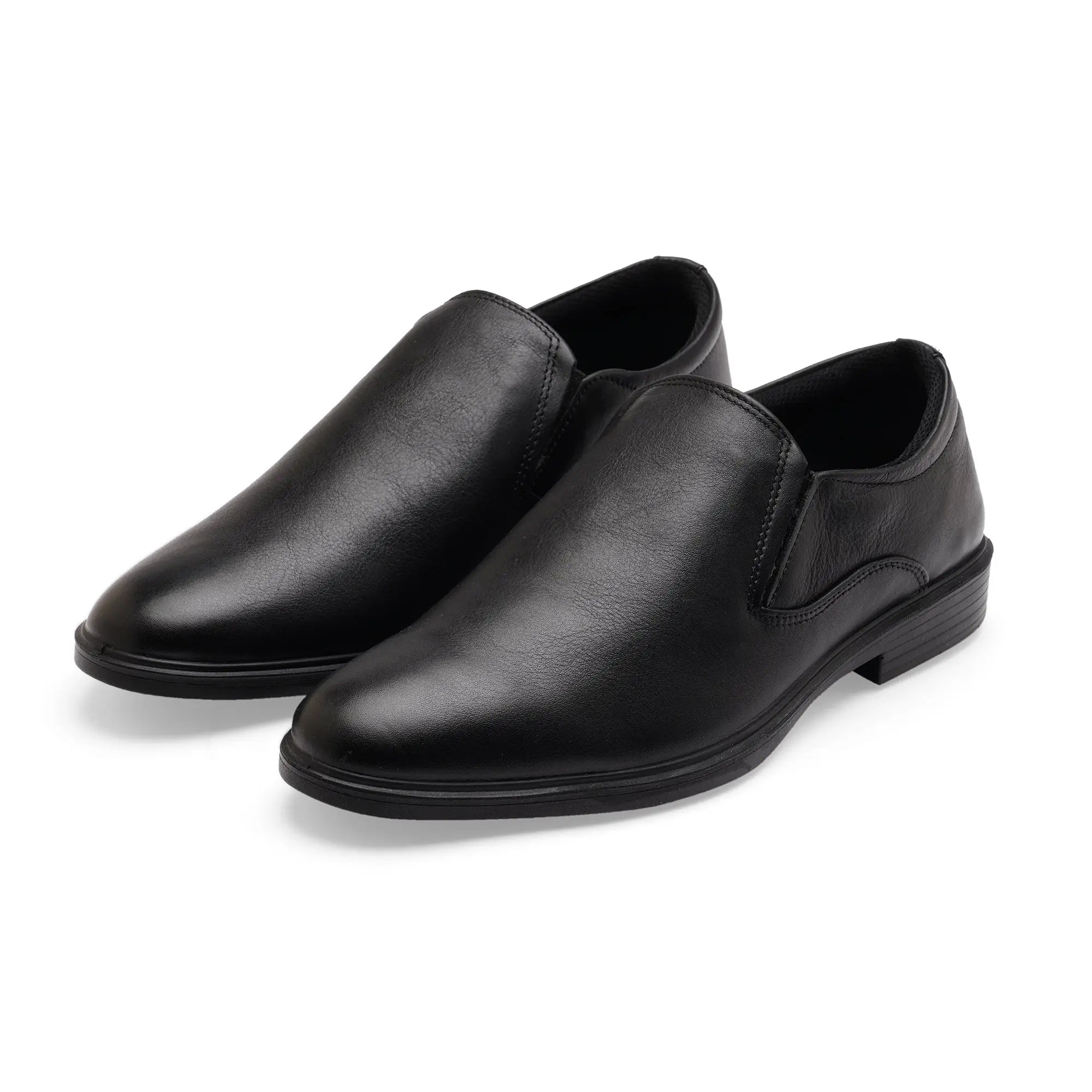 City EC-02  Slip-On Men's Black Casual Shoes Ergonstyle