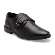 City EC-03 Monk Men's Black Casual Shoes Ergonstyle