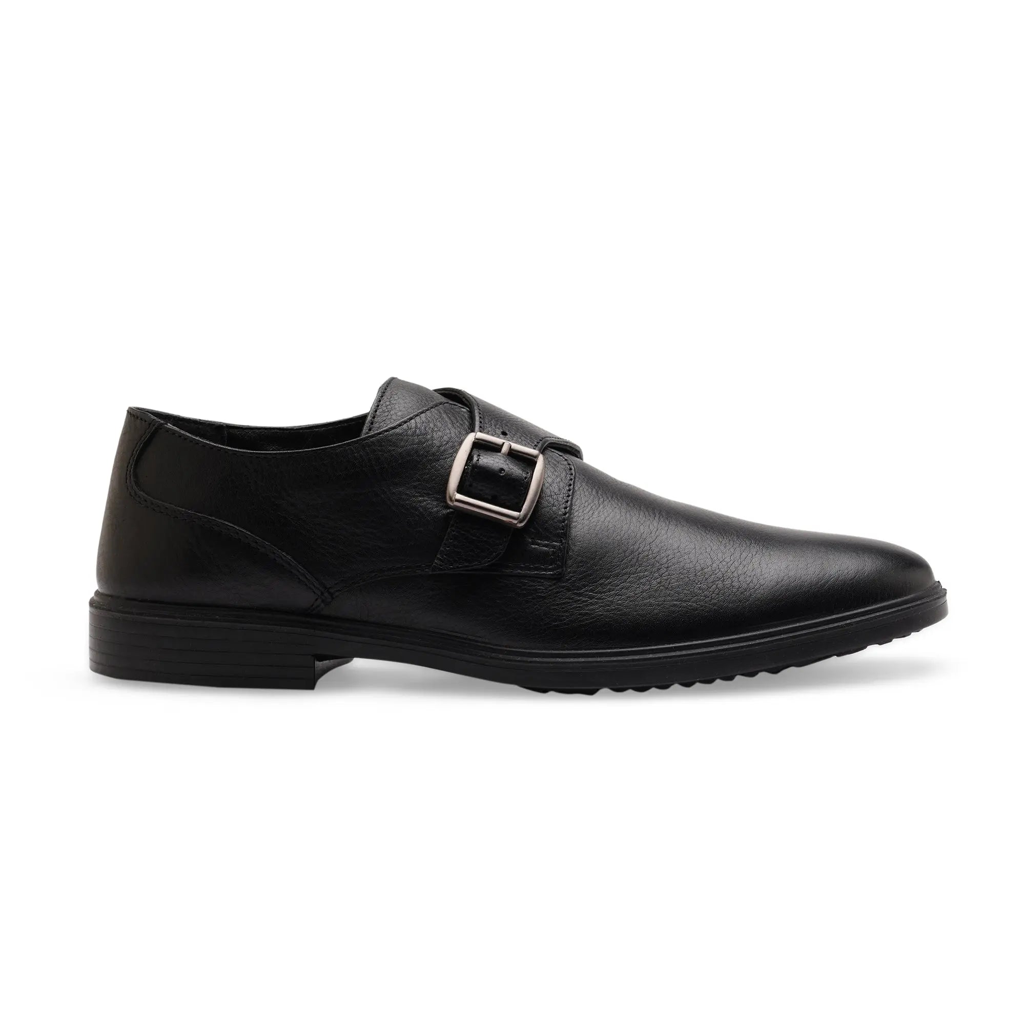 City EC-03 Monk Men's Black Casual Shoes Ergonstyle