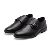 City EC-03 Monk Men's Black Casual Shoes Ergonstyle