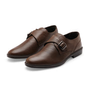 City EC-03 Monk Men's Brown Casual Shoes Ergonstyle