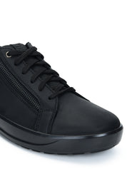 Denver ED-01 Men All Black Pullup Sneakers Ergonstyle