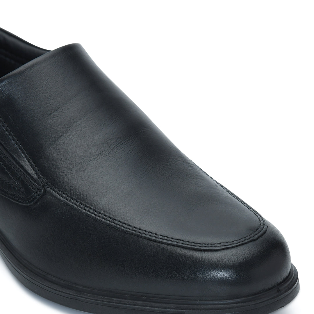 City EC-07 Slip-On Men's Black Casual Shoes Ergonstyle