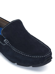 Moccasin EM-02 Men Navy Dress Casual Shoes Ergonstyle