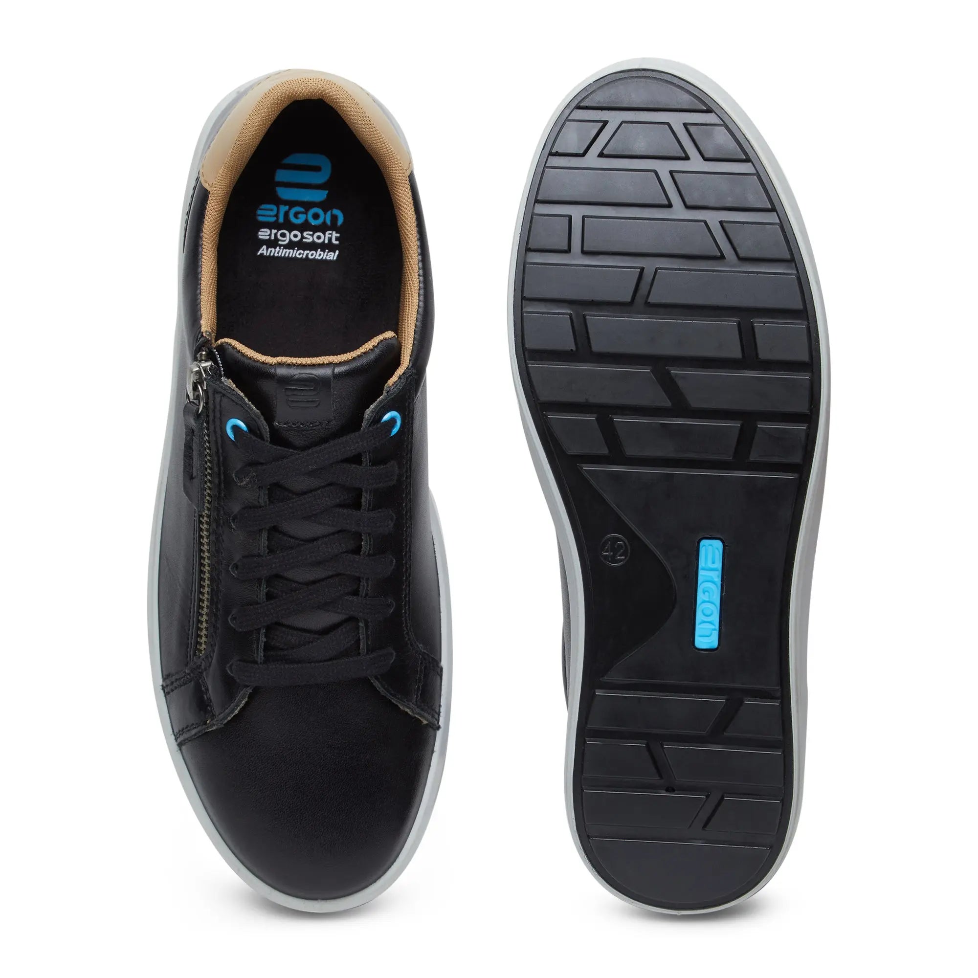 Denver ED-01 Men Black Sneakers - Ergonstyle