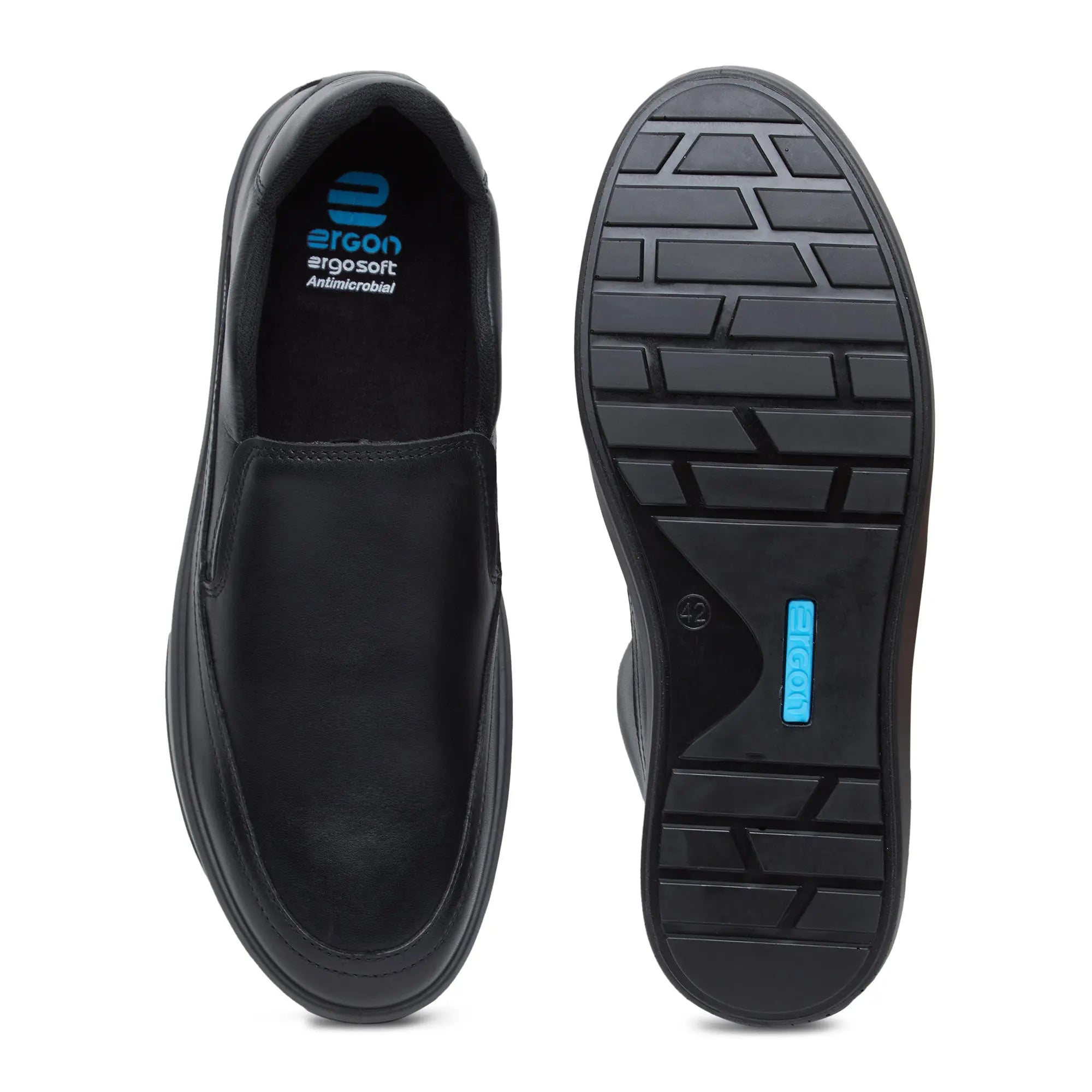 Denver ED-03 Men Black Dress Casual Shoes - Ergonstyle