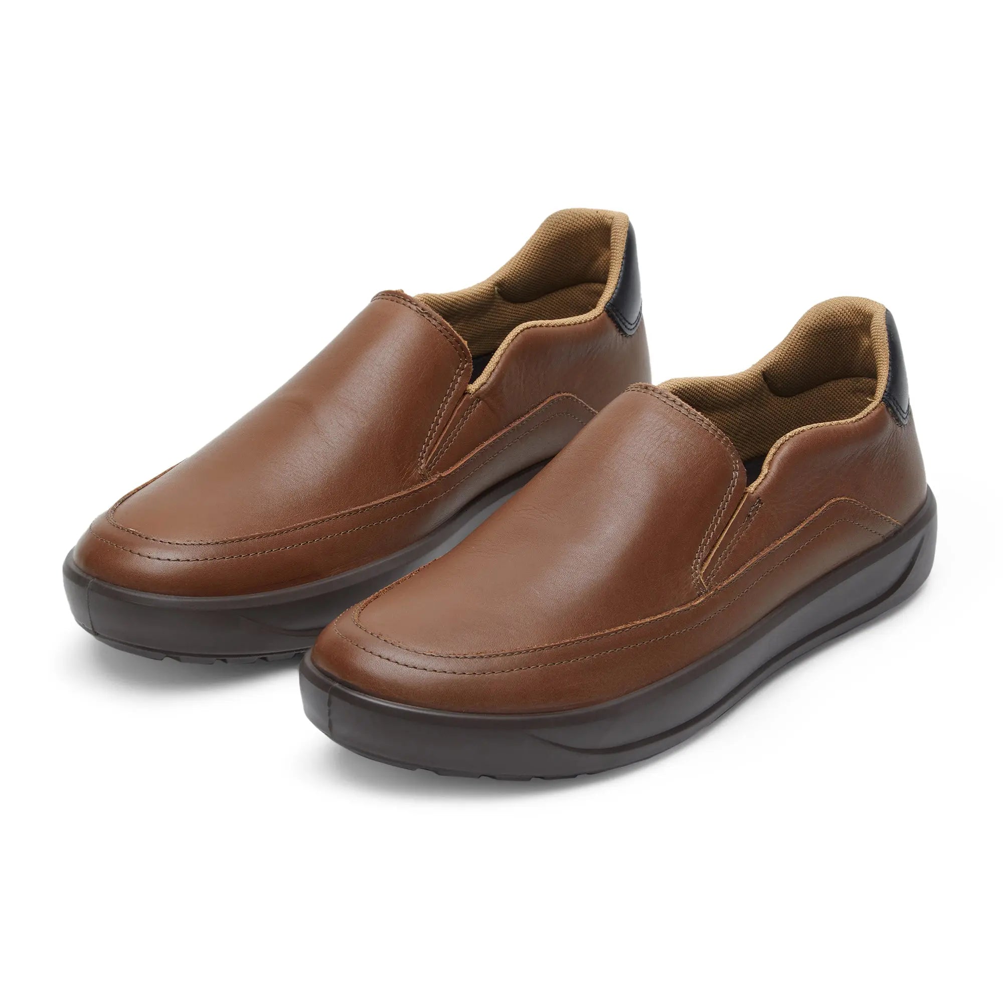 Denver ED-03 Men Brown Dress Casual Shoes - Ergonstyle