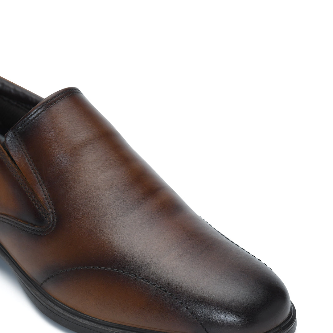 City EC-04 Slip-On Men's Brown Casual Shoes Ergonstyle