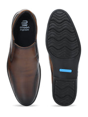 City EC-04 Slip-On Men's Brown Casual Shoes Ergonstyle