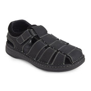 ES-03 Men Black Sandals Ergonstyle